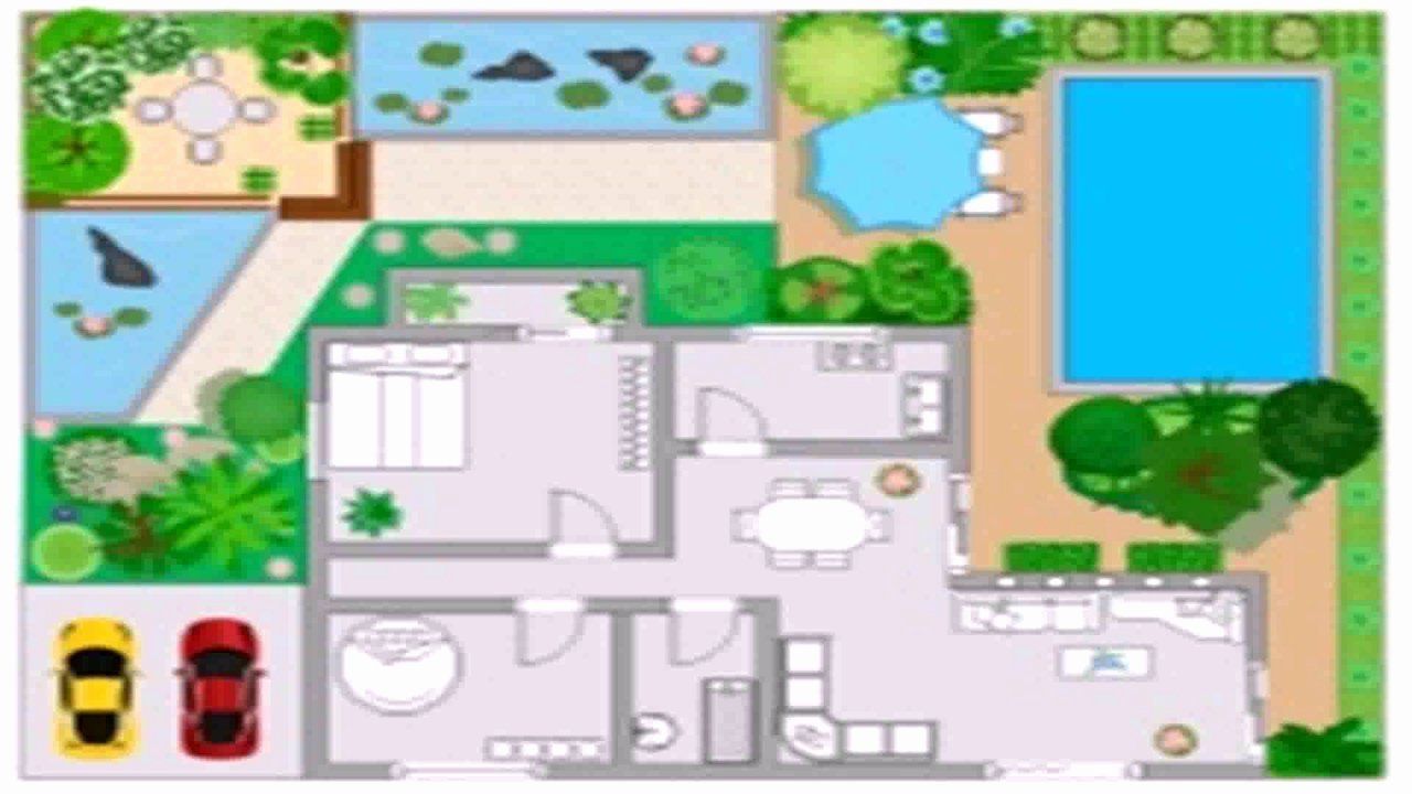 visio garden design template