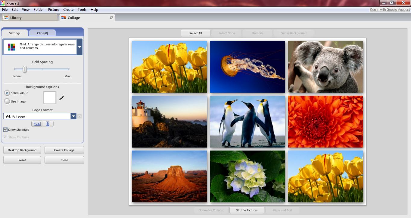 Picasa collage screen saver for mac